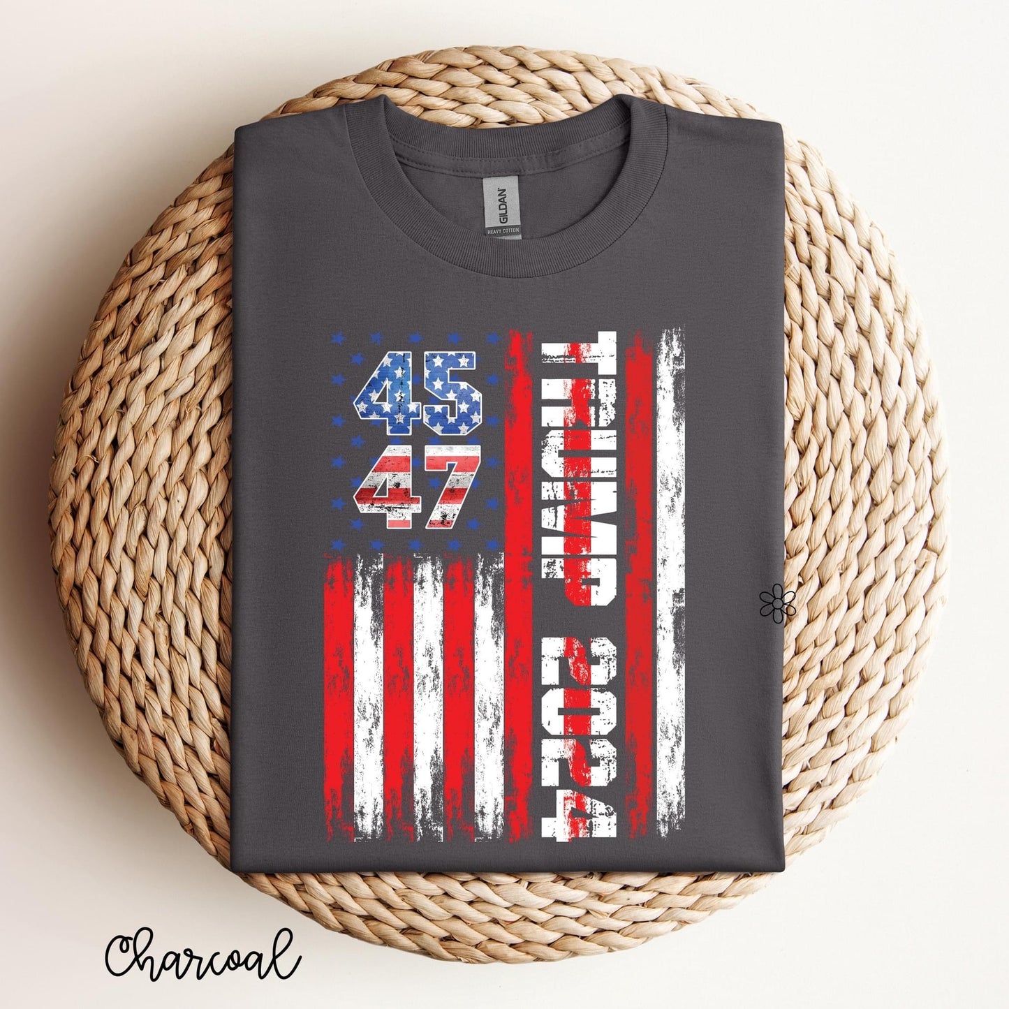 Trump 2024 Flag Kids Completed Tee