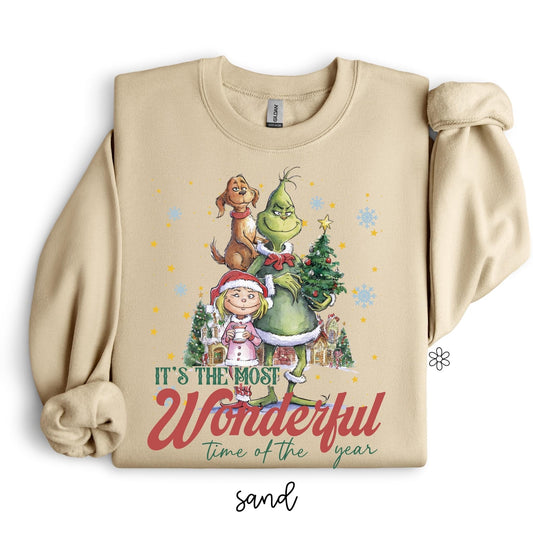 Retro Grinch Most Wonderful Time Completed Tee