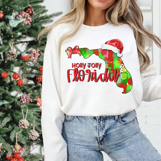 Holly Jolly States (Multiple Options) Kids Completed Tee