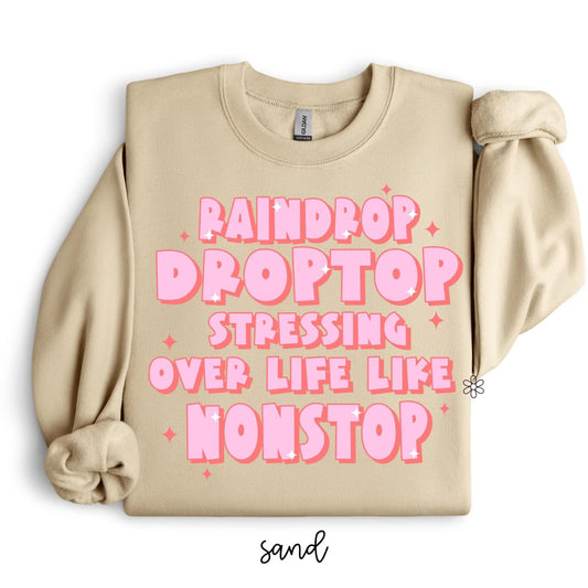 Stressing Over Life Like Nonstop Kids Completed Tee
