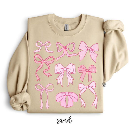 Coquette Pink Bows 🎀 Kids Completed Tee