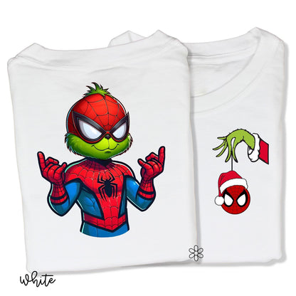 Superhero Green Guy Front & Back Kids Completed Tee