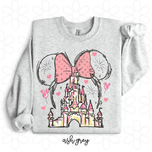 Disney Minnie Mouse Castle DTF Transfer