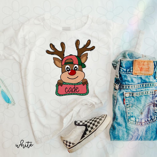 Custom Boys Rudolph DTF Transfer