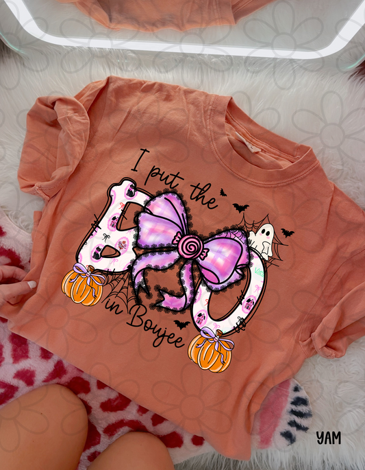 I Put The Boo In Boujee Kids Completed Tee