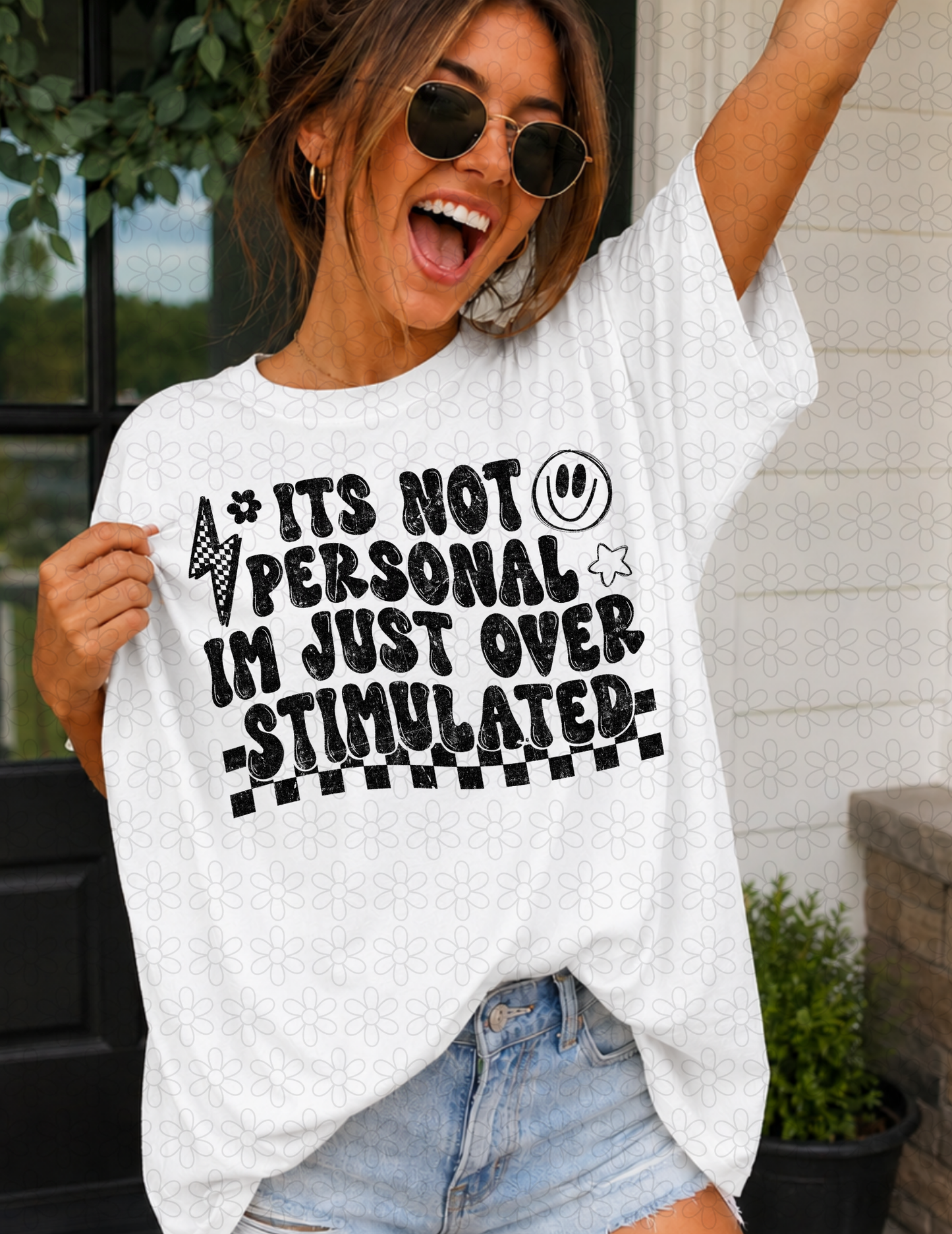 ITS NOT PERSONAL IM JUST OVER STIMULATED (Multiple Colors) DTF Transfer