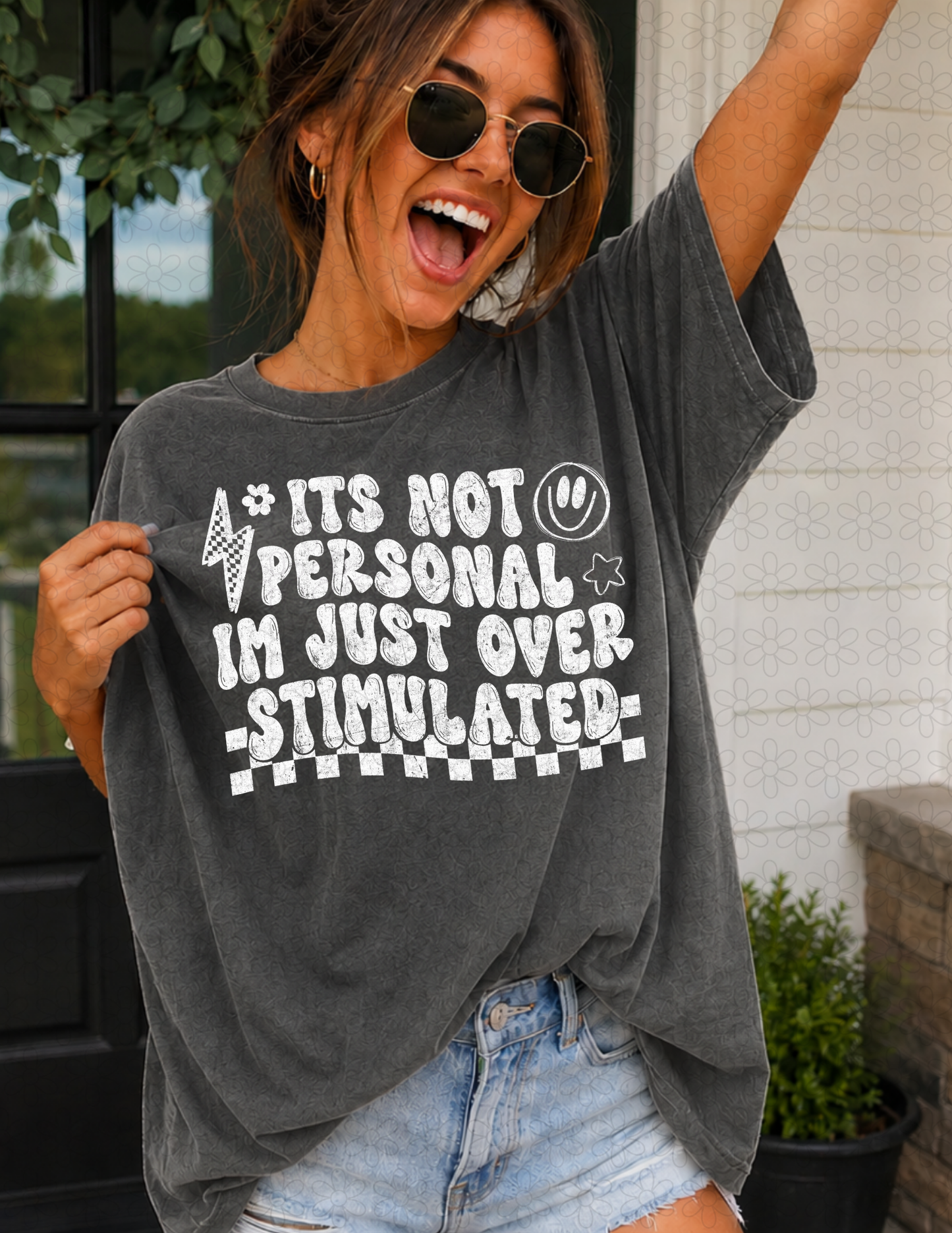 ITS NOT PERSONAL IM JUST OVER STIMULATED (Multiple Colors) DTF Transfer
