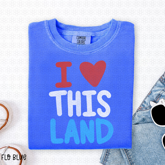 I Love This Land Completed Tee