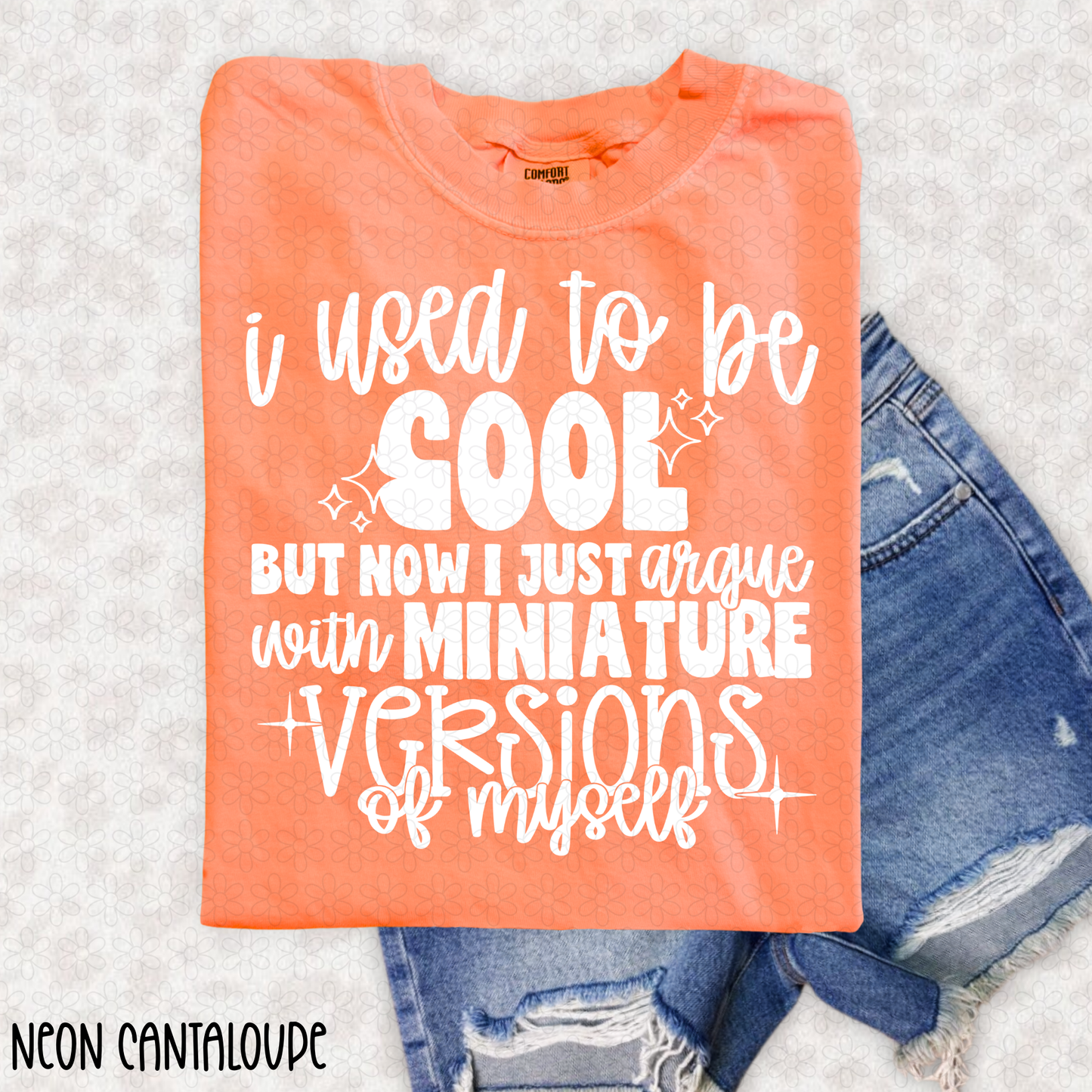 I Used To Be Cool But Now I just Argue With Miniature Versions Of Myself (Multiple Color Options) Completed Tee