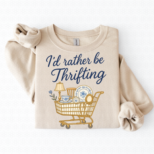 I'd Rather Be Thrifting Completed Tee