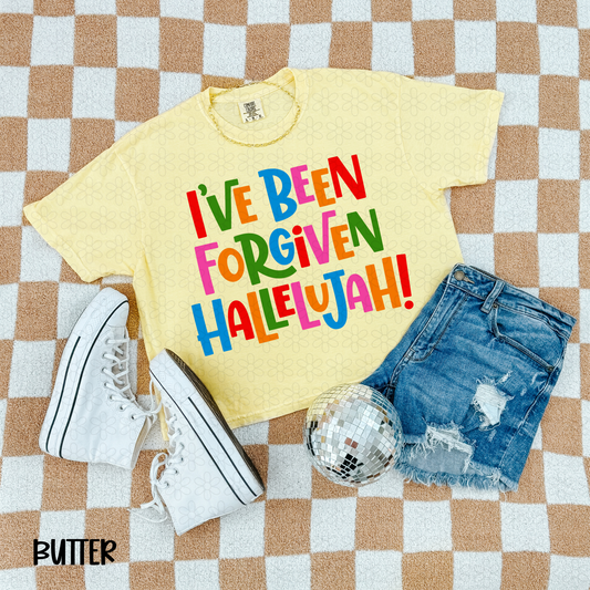 I've Been Forgiven hallelujah Completed Tee