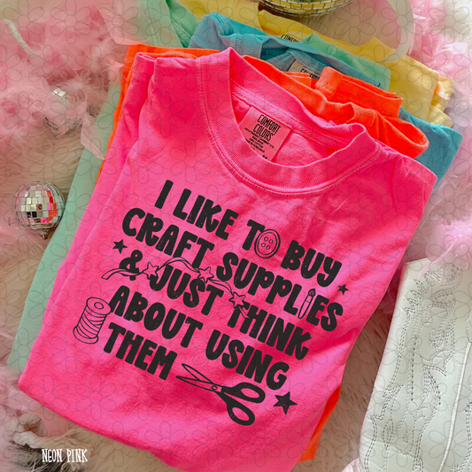 I like to buy craft supplies & just think about using them DTF Transfer