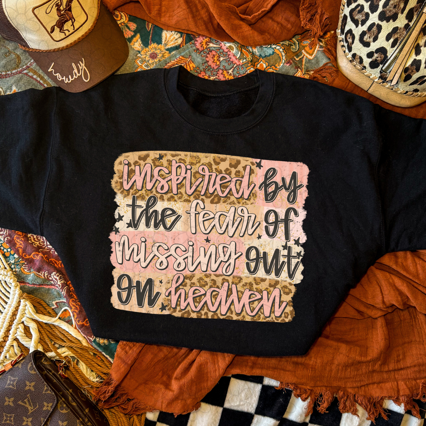 Inspired By The Fear Of Missing Out On Heaven Kids Completed Tee