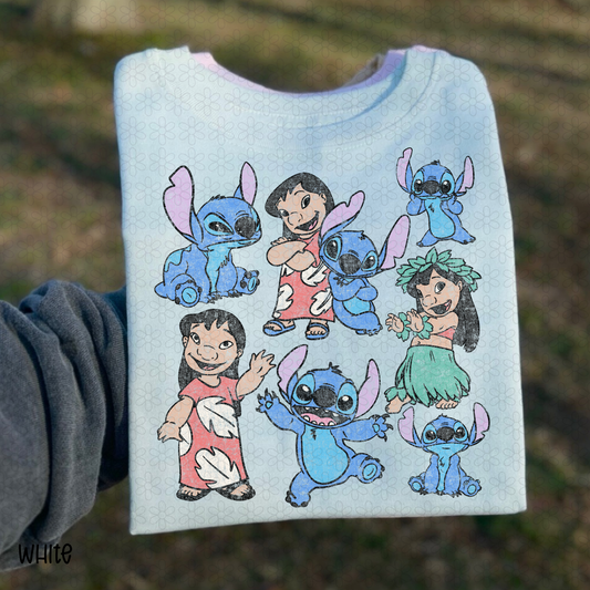Island Besties Cartoon Completed Tee
