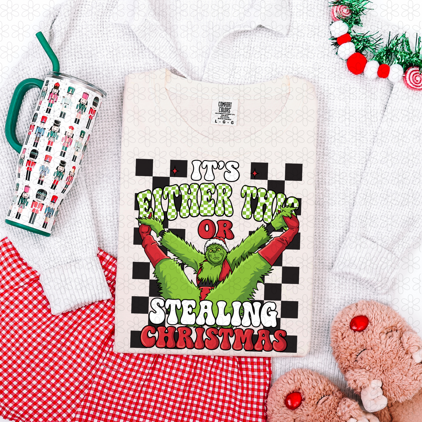 It's Either This Or Stealing Christms Completed Tee