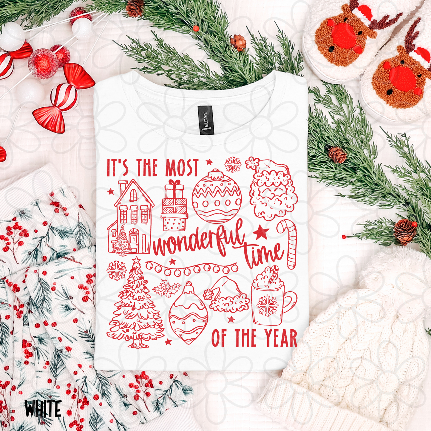 It's The Most Wonderful Time Of The Year Red Completed Tee