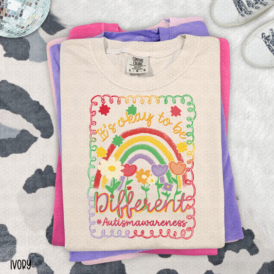 It's Ok To Be Different Completed Tee