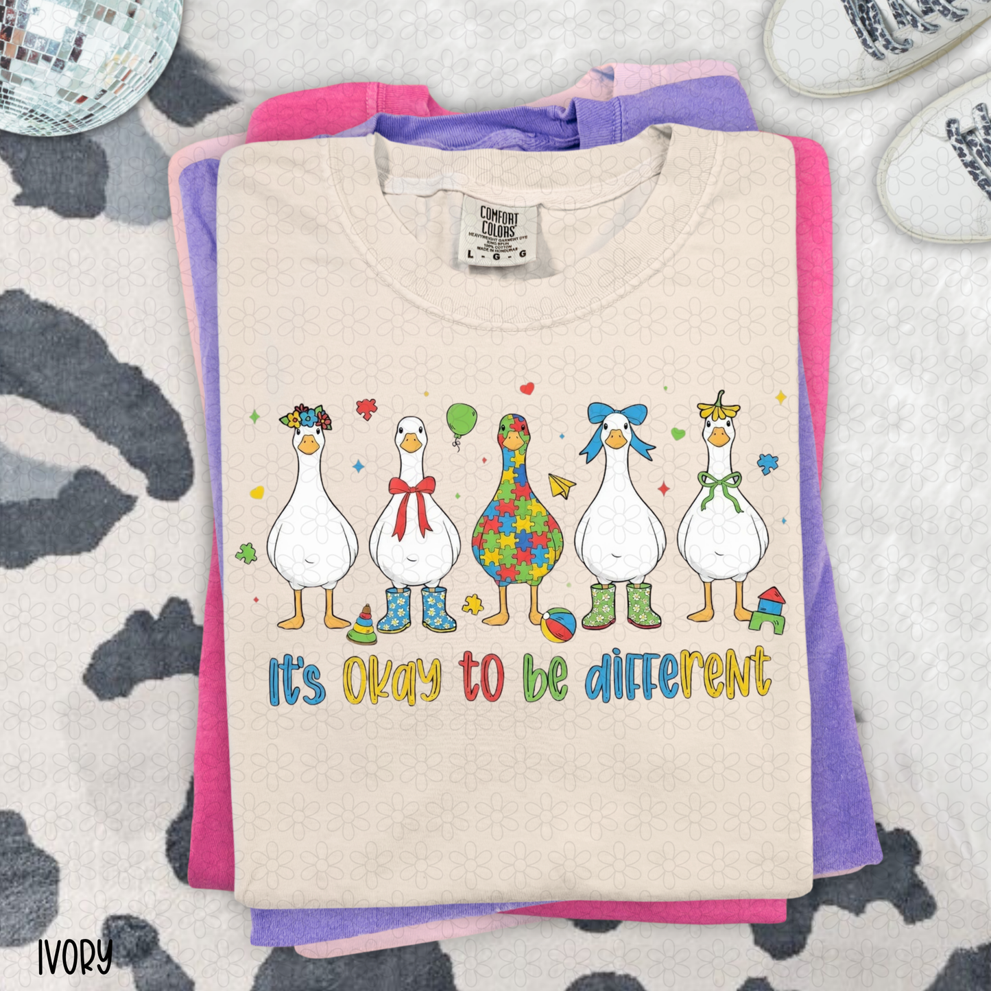 It's Ok To Be Different Completed Tee