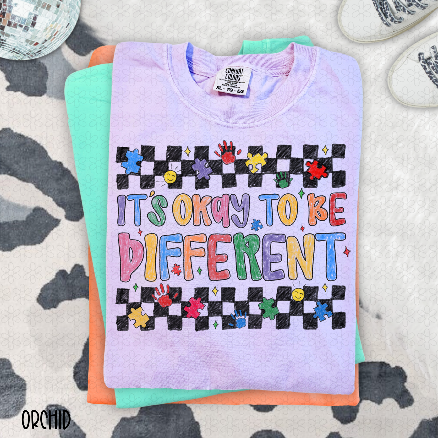 It's Okay To Be Different Completed Tee