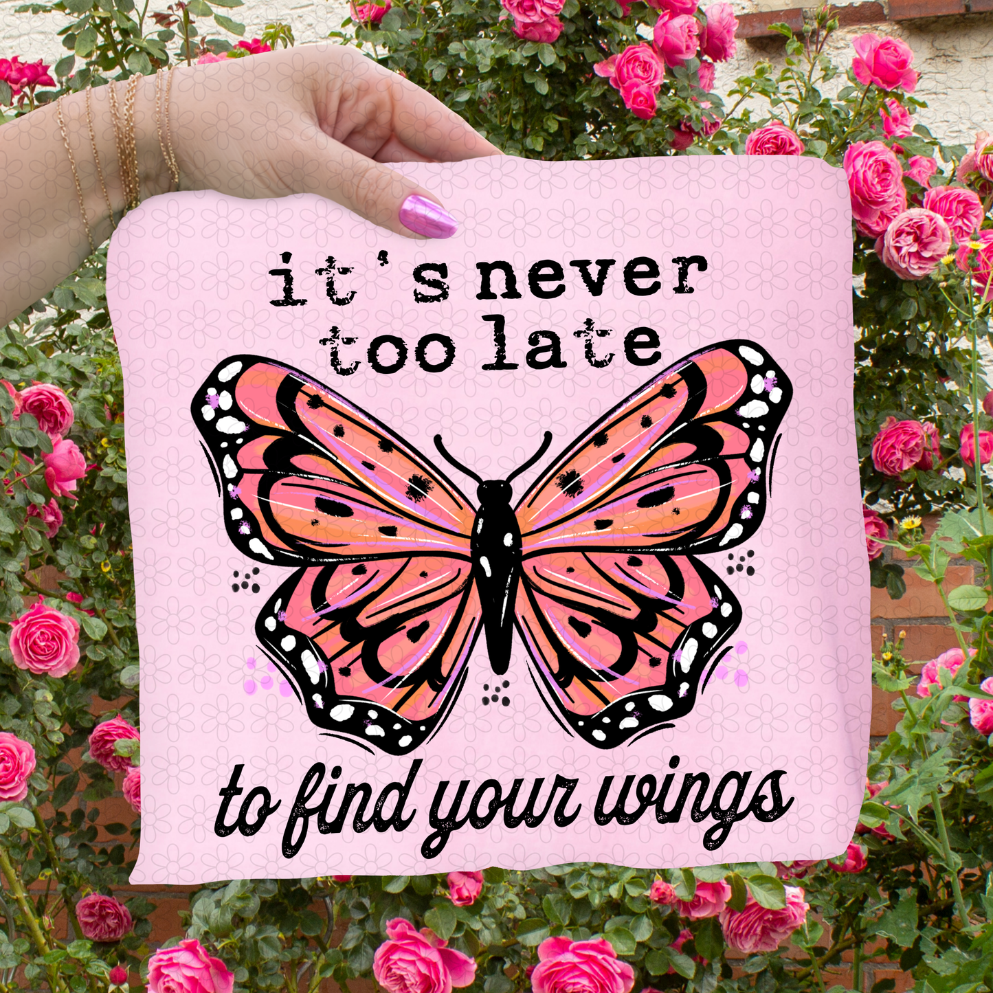 Its Never Too Late To Find Your Wings Completed Tee
