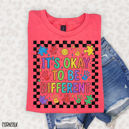 Its Ok To Be Different Completed Tee