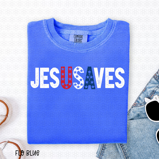 JESUSAVES With Stars Completed Tee