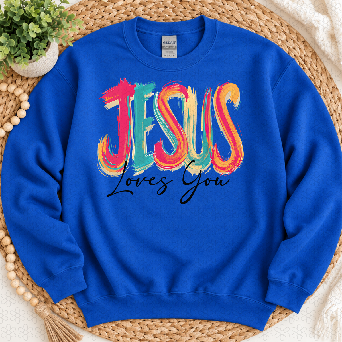 JESUS Loves You DTF Transfer
