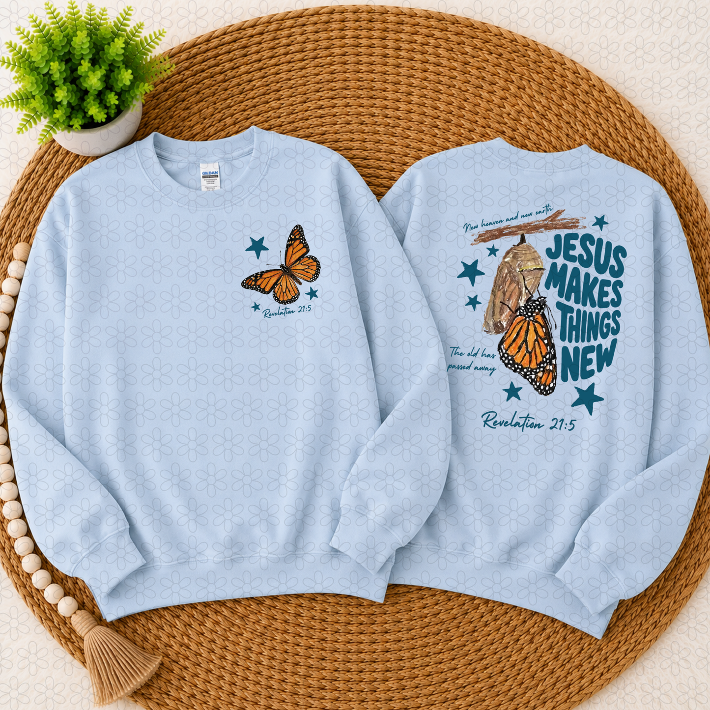 JESUS MAKES THINGS NEW (Multiple Color Options) Completed Tee