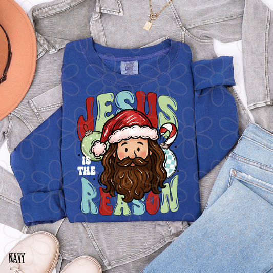 Jesus Is The Reason Cartoon DTF Transfer