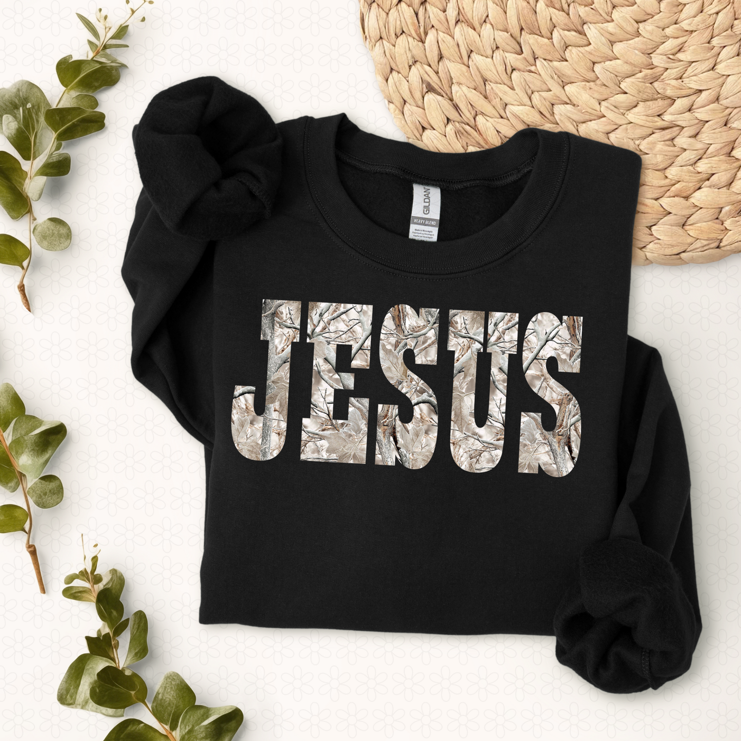 Jesus Light Camo DTF Transfer