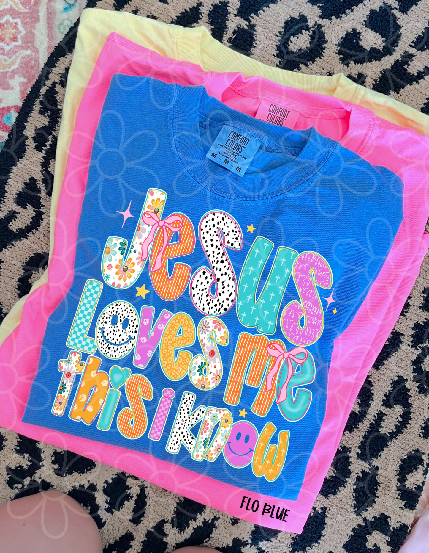 Jesus Loves Me This I Know Smiley Kids Completed Tee