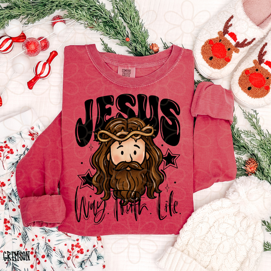 Jesus Way Truth Life DTF Transfer