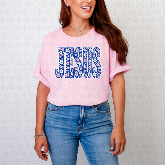 Jesus Floral Completed Tee