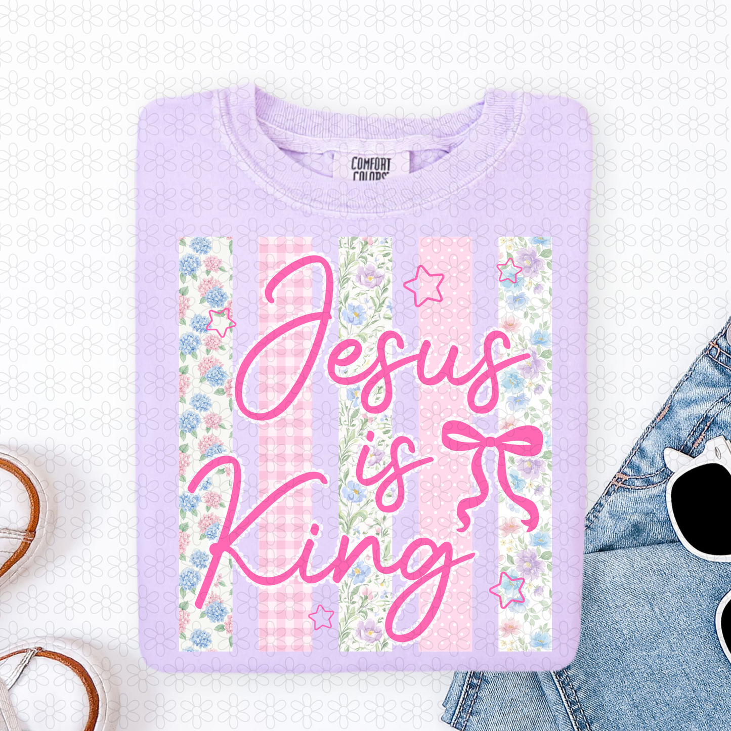 Jesus Is King DTF Transfer
