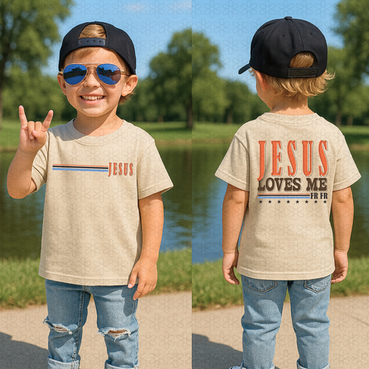 Jesus Loves Me (Multiple Color Options Completed Tee