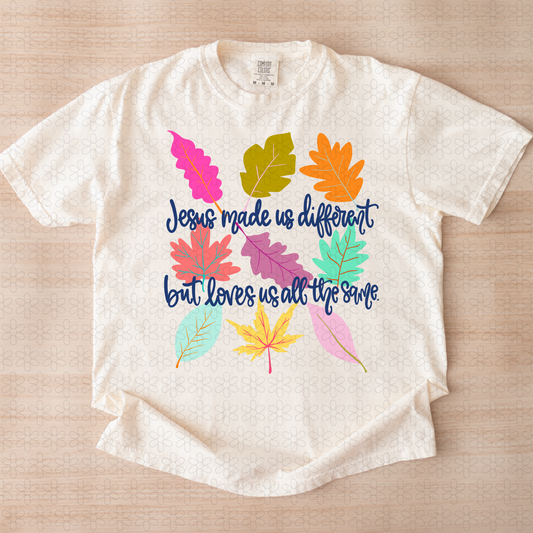 Jesus Made Us Different Completed Tee