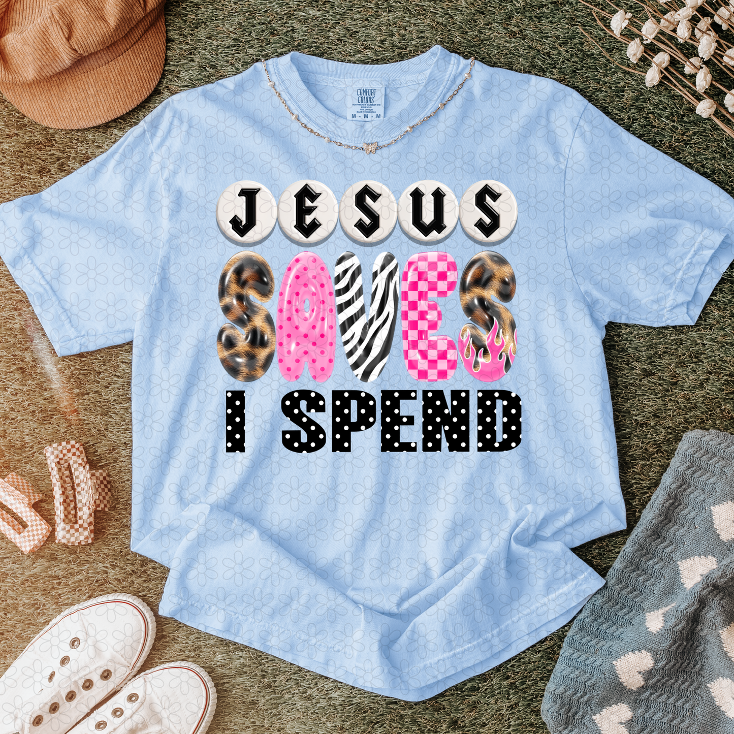 Jesus Saves I Spend Completed Tee
