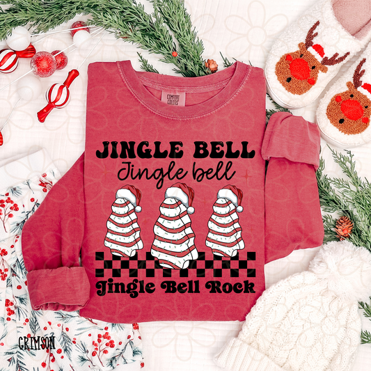 Jingle Bell Rock Christmas Tree Cakes Completed Tee