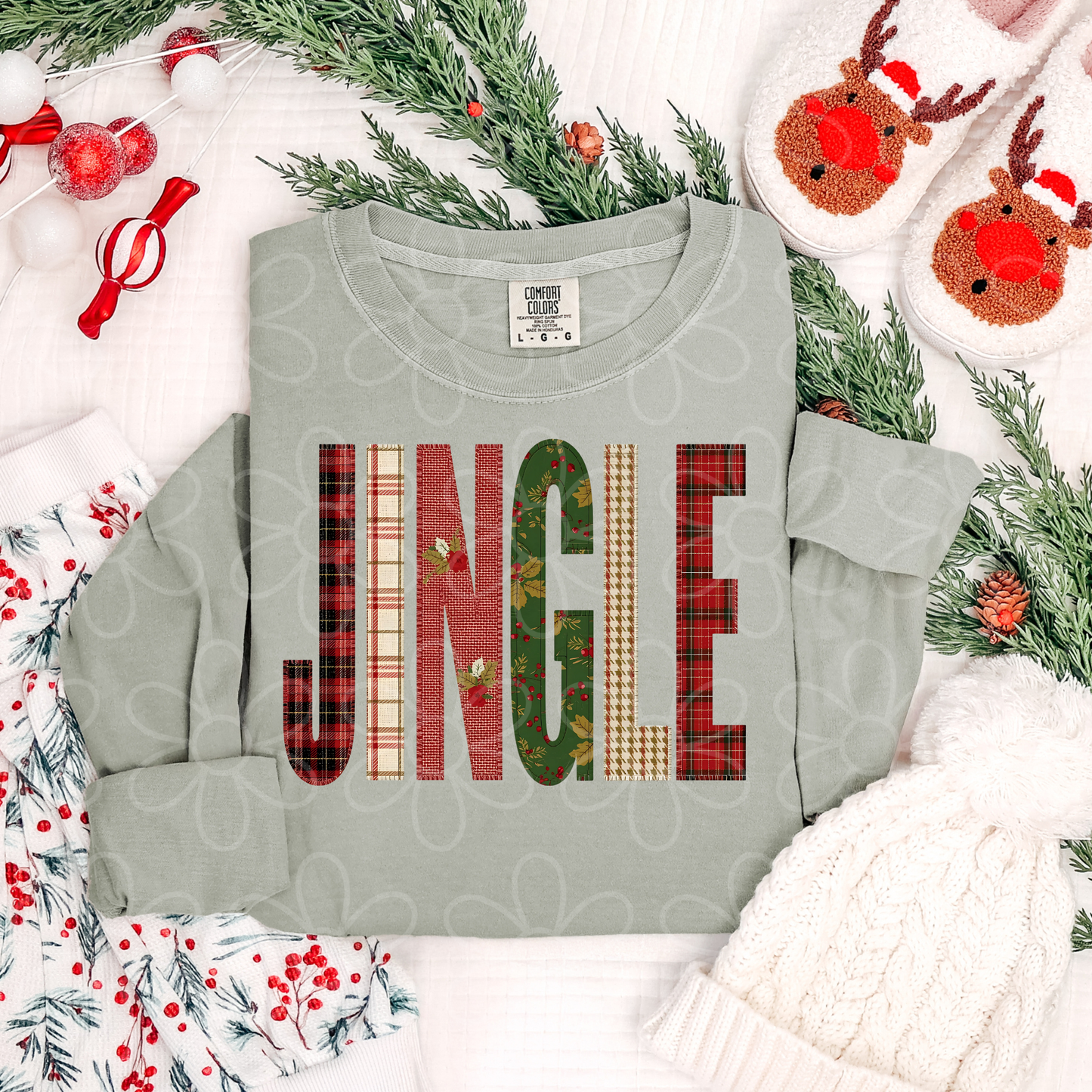 Jingle Stitch Patterns DTF Transfer