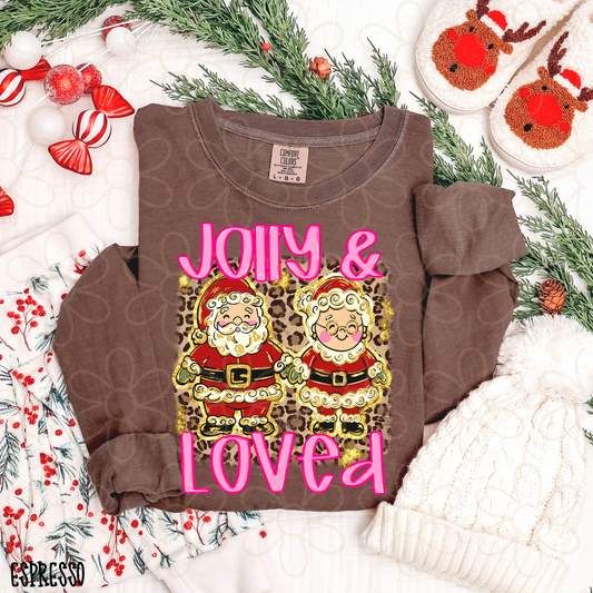 Jolly & Loved Light Leopard Kids Completed Tee