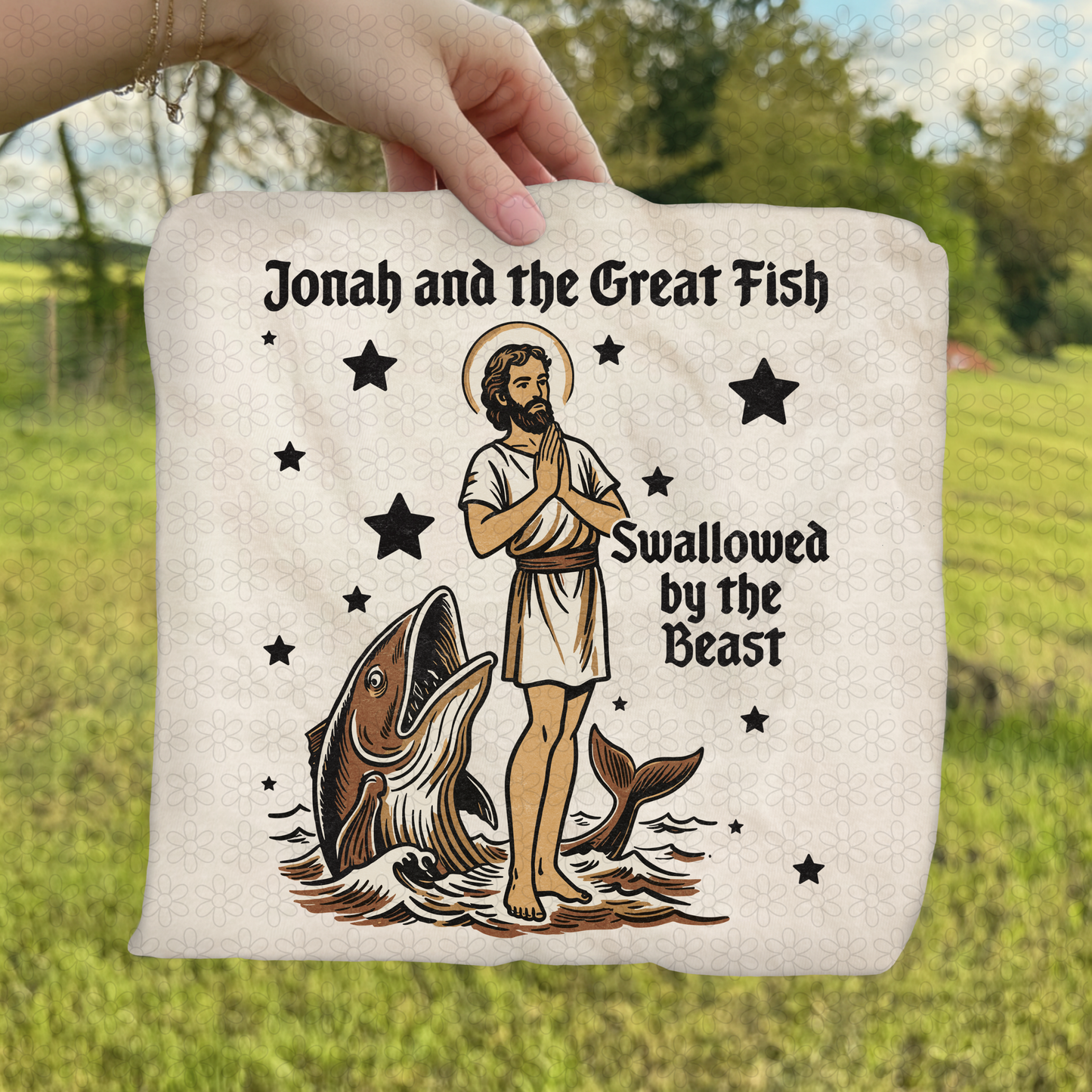 Jonah And The Great Fish DTF Transfer