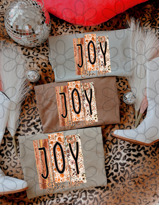 Joy Fall Patterns DTF Transfer