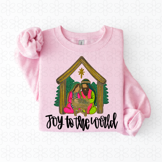 Joy To The World- Christmas Completed Tee