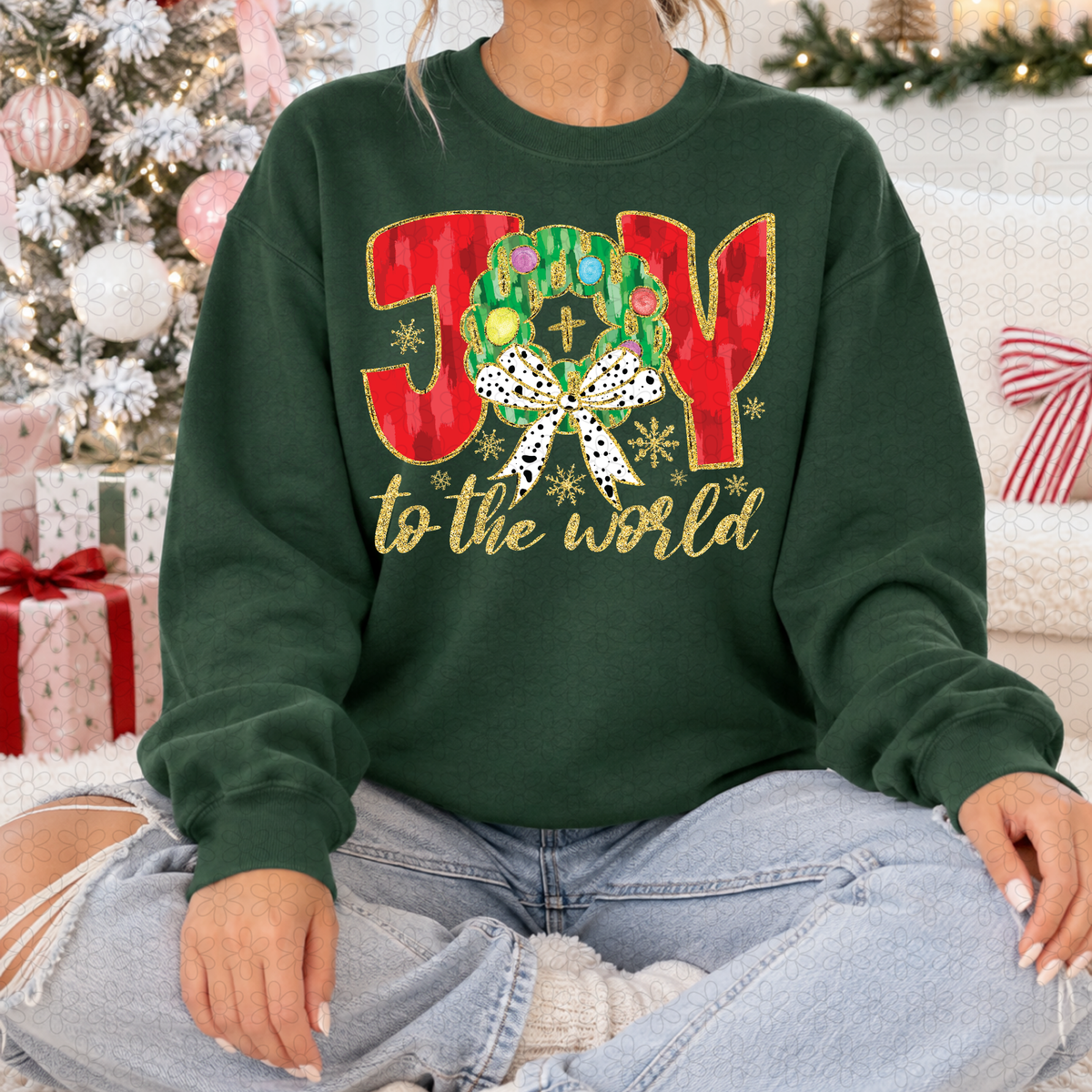 Joy To The World DTF Transfer