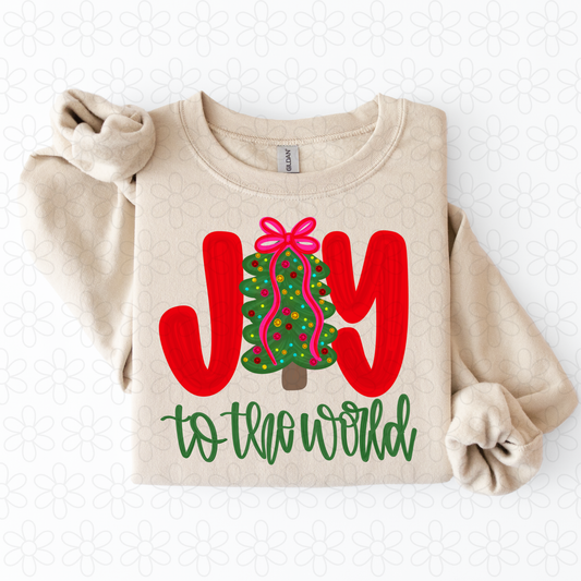 Joy To the World- Christmas Completed Tee