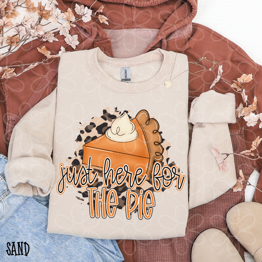 Just Here For The Pie Kids Completed Tee