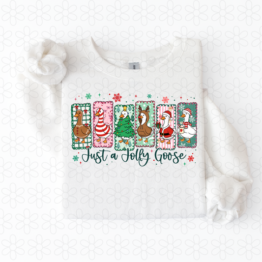 Just a Jolly Goose Completed Tee
