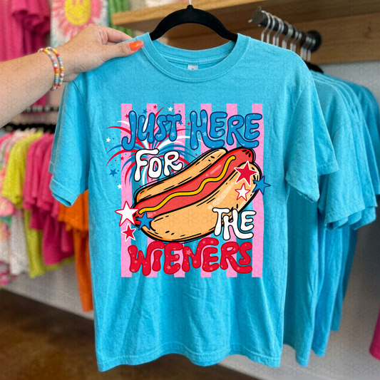 Just here for the wieners  DTF Transfer