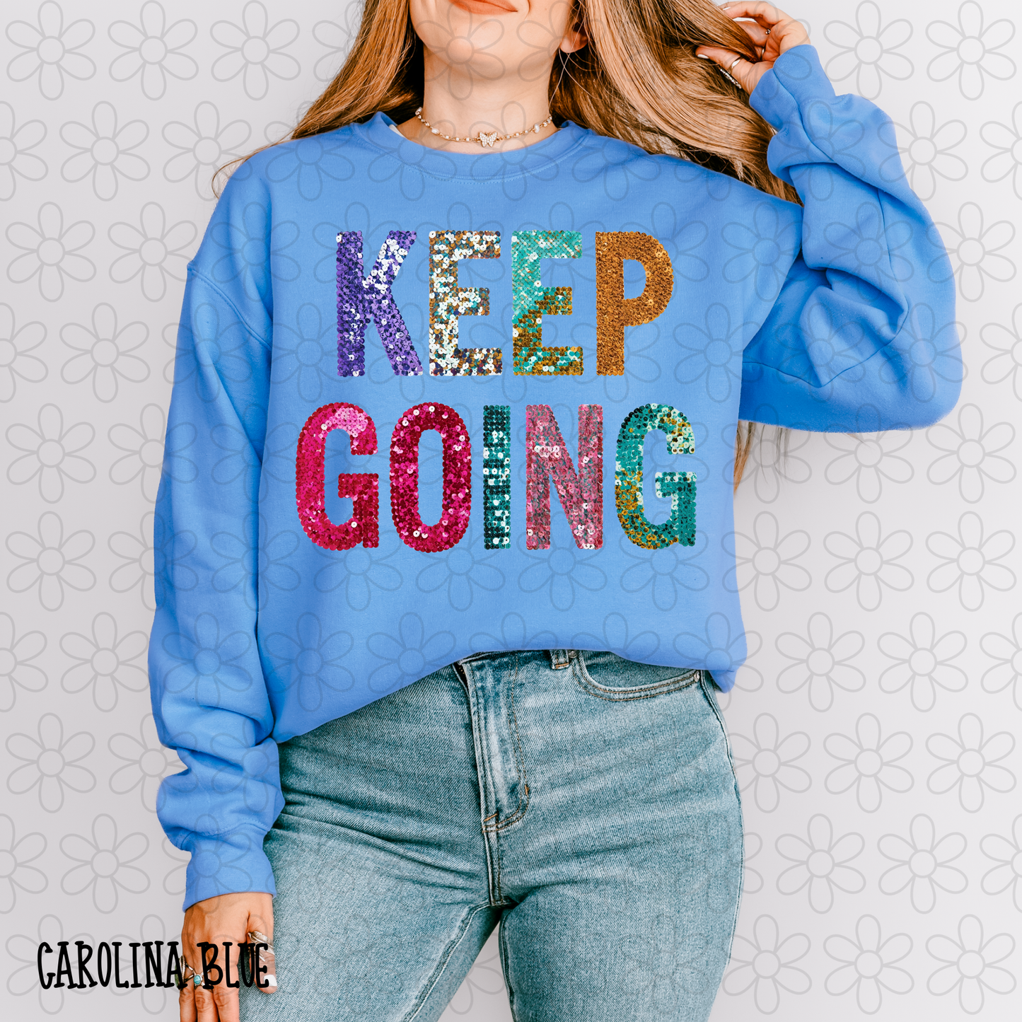 Keep Going Colorful Sparkles Kids Completed Tee