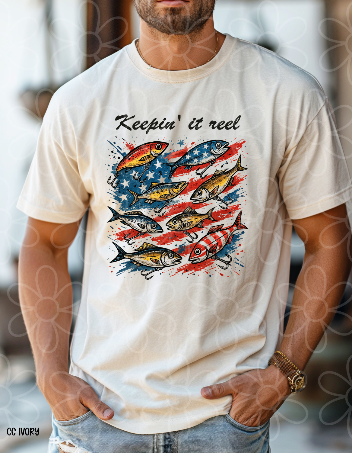 Keepin' it Reel Patriotic Kids Completed Tee